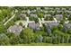 Beautiful aerial view of a neighborhood with lush green landscaping and well-maintained homes at 14094 Pecos Ct, Carmel, IN 46033