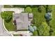 Aerial view of a home with a spacious backyard, deck, and well-manicured lawn, providing a private outdoor space at 14094 Pecos Ct, Carmel, IN 46033