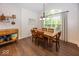 Dining room with a large window and view of the backyard at 1701 Summerwood Blvd, Greenfield, IN 46140