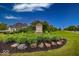 Inviting community entrance with manicured landscaping, and decorative signage at 1701 Summerwood Blvd, Greenfield, IN 46140