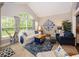 Bright living room featuring a cozy seating arrangement and large windows at 1701 Summerwood Blvd, Greenfield, IN 46140