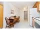 Efficient kitchen area with a small dining area and great natural light at 194 Waterford Ct, Avon, IN 46123