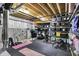 Unfinished basement providing ample storage with open ceiling and organized shelving at 20010 Prescott Pl, Westfield, IN 46074