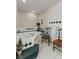 Bright bathroom featuring a soaking tub with tile surround and seating at 205 Canaan Ct, Mooresville, IN 46158