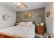 Cozy bedroom with a comfortable bed, decorative accents, and warm lighting at 205 Canaan Ct, Mooresville, IN 46158