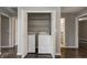 Convenient laundry closet with washer and dryer hookups, easily accessible at 2228 Dover St, Anderson, IN 46013