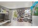 Cozy ' bedroom features a bunk bed, gray walls, and organized storage for toys and accessories at 2249 Blossom Dr, Greenwood, IN 46143