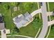 Aerial view of a well-manicured house with mature trees at 248 Runyon Ct, Greenwood, IN 46142