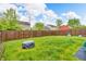 Grassy backyard enclosed by a wood fence, providing a private outdoor space for relaxation and entertaining at 2740 Braxton Dr, Indianapolis, IN 46229