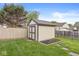 Backyard shed, perfect for storage and organization at 2802 Singletree Dr, Indianapolis, IN 46234
