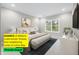 Bright primary bedroom with neutral decor and a view at 3354 Johns Way, Greenwood, IN 46143