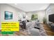 Cozy living room filled with natural light and comfortable seating at 3354 Johns Way, Greenwood, IN 46143