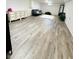 Finished basement featuring vinyl flooring, and ample open space for entertaining at 3414 Rost Dr, Columbus, IN 47203