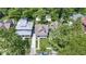 Charming home with meticulously kept lawn and mature trees, captured from an aerial perspective at 344 N Whittier Pl, Indianapolis, IN 46219