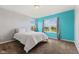 Bedroom featuring a bed, large windows, and a view of the outdoors at 3948 Saddle Club S Pkwy, Bargersville, IN 46106