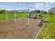 Community playground featuring swings, slides, and benches, perfect for Gathering recreation at 3948 Saddle Club S Pkwy, Bargersville, IN 46106