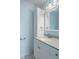 Bathroom with a gray countertop, vanity, mirror, and wall cabinet at 522 E County Road 1000 S, Clayton, IN 46118