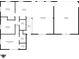 Detailed floor plan showing layout of bedrooms, bathrooms, kitchen, living room, and garage at 522 E County Road 1000 S, Clayton, IN 46118