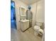 Functional bathroom featuring tile floors, modern fixtures, and a convenient layout at 539 Willow Dr, Danville, IN 46122