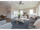 The comfortable living area features a gray sofa, chairs, and is well-lit with natural light from the windows at 5533 Tart Blvd, Indianapolis, IN 46239