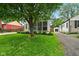 Charming home featuring a screened porch, stone accents, and a well-maintained lawn at 6176 Kingsley Dr, Indianapolis, IN 46220