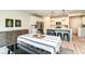 Dining area adjacent to the kitchen with stylish furnishings and ample natural light at 6832 Oakcrest Dr, McCordsville, IN 46055