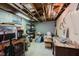 Unfinished storage area with shelving for all your organizational needs at 7135 Huntington Rd, Indianapolis, IN 46240