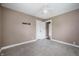 Bright bedroom with plush carpeting and a ceiling fan, ready for personalization at 732 S Biltmore Ave, Indianapolis, IN 46241