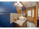 Chic bathroom featuring modern vanity, stylish lighting, and elegant design elements at 806 Maplewood Ave, Anderson, IN 46012