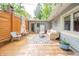 Cozy outdoor patio with comfortable seating and stylish décor, perfect for entertaining at 806 Maplewood Ave, Anderson, IN 46012
