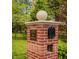 Elegant brick mailbox pillar displaying the house number, adding curb appeal to the property at 8770 N Pennsylvania St, Indianapolis, IN 46240