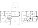 Detailed floor plan showcasing layout of living room, kitchen, bedrooms, garage, and outdoor deck at 9832 Scotch Pine Ln, Indianapolis, IN 46256