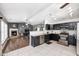 Modern eat in kitchen with stainless steel appliances and tiled flooring, perfect for Gathering meals at 10763 Zimmerman Ln, Indianapolis, IN 46231