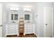 Bathroom features double sinks, granite countertops, and modern lighting at 12612 Majestic Way, Fishers, IN 46037