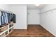 Walk-in closet offers ample space for clothes and accessories with custom shelving at 12612 Majestic Way, Fishers, IN 46037