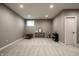 Finished basement featuring neutral walls, carpeted floors, and recessed lighting at 14805 Chamberlain Dr, Westfield, IN 46074