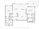 Detailed floor plan outlining a home with a great room, dining room, kitchen, bedrooms, and patio dimensions at 15 W Executive Dr # 101, Carmel, IN 46032