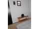 Bedroom featuring a side table with decorations and a bed at 1612 Prairieview Ln, Greenfield, IN 46140