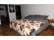 Cozy bedroom with a comfortable bed, stylish bedding, and ample closet space at 1612 Prairieview Ln, Greenfield, IN 46140