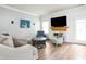 Bright living room with fireplace and hardwood floors at 1680 Arbor Springs Dr, Brownsburg, IN 46112