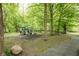 Community playground surrounded by mature trees and lush greenery at 1680 Arbor Springs Dr, Brownsburg, IN 46112