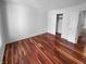 Bright bedroom with hardwood floors and closet at 1726 Creekside W Ln, Carmel, IN 46032