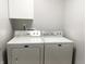 Laundry room featuring modern white appliances at 1927 E 125 S, Franklin, IN 46131