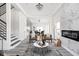 Open-concept living area with modern furnishings and stylish design elements at 2024 Yandes St, Indianapolis, IN 46202