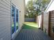 Relaxing backyard with a wooden deck perfect for outdoor enjoyment and entertainment at 2116 Galaxy Dr, Franklin, IN 46131