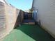 A cozy side yard featuring a deck and green turf, ideal for relaxation and small gatherings at 2116 Galaxy Dr, Franklin, IN 46131