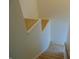 Carpeted staircase, providing a safe transition to the upper level at 2116 Galaxy Dr, Franklin, IN 46131