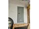 Garage wall with electrical panel at 3292 Underwood Dr, Whiteland, IN 46184