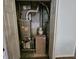 Utility closet with furnace, water heater and storage space at 3292 Underwood Dr, Whiteland, IN 46184