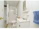Functional bathroom featuring a shower, toilet, and sink with a medicine cabinet at 3642 S Mauxferry Rd, Franklin, IN 46131